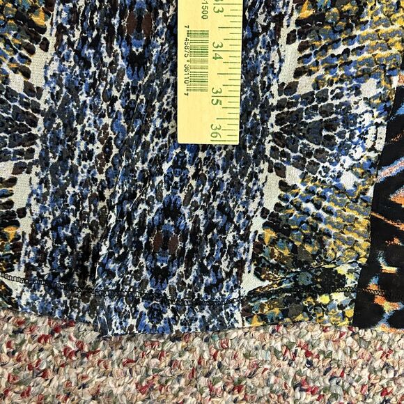 Petit Pois Couture NWT Multi Color Animal Print Semi-Sheer Duster Coat Top Sz L - Picture 16 of 16